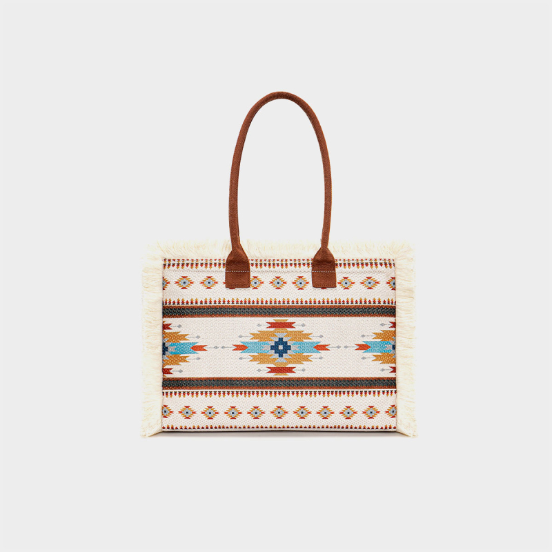 Sieviešu canvas tote soma ar kamuflāžas rakstu, mīksta, piemērota brīvā laika ceļojumiem, preces kods B-b 030024, Ziemas 2023 izlaidums