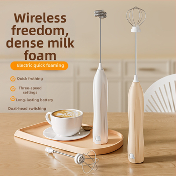 Bežični ručni električni mikser s 3 brzine, pjenjač za mlijeko i muhač za jaja, 150 W, model D6