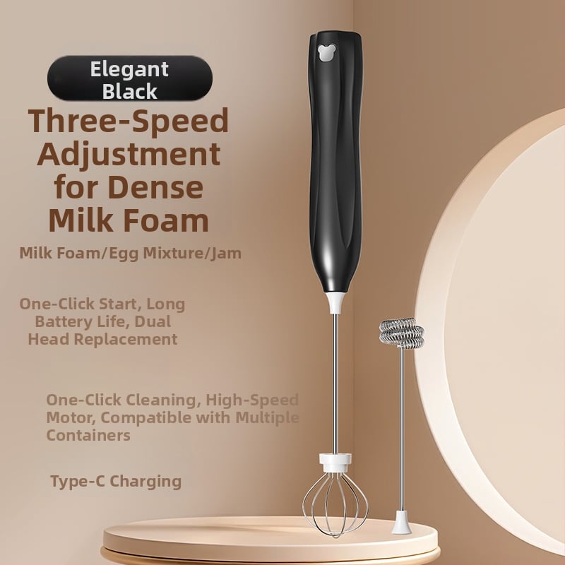 Bežični ručni električni mikser s 3 brzine, pjenjač za mlijeko i muhač za jaja, 150 W, model D6