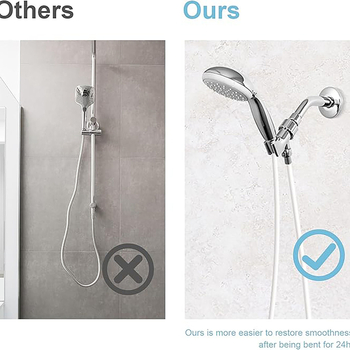 Ανθεκτικός σωλήνας ντους S15002 — Ανοξείδωτο ατσάλι, 5,6 kgf ονομασική πίεση, 0–80 °C, σύνδεση με βίδες