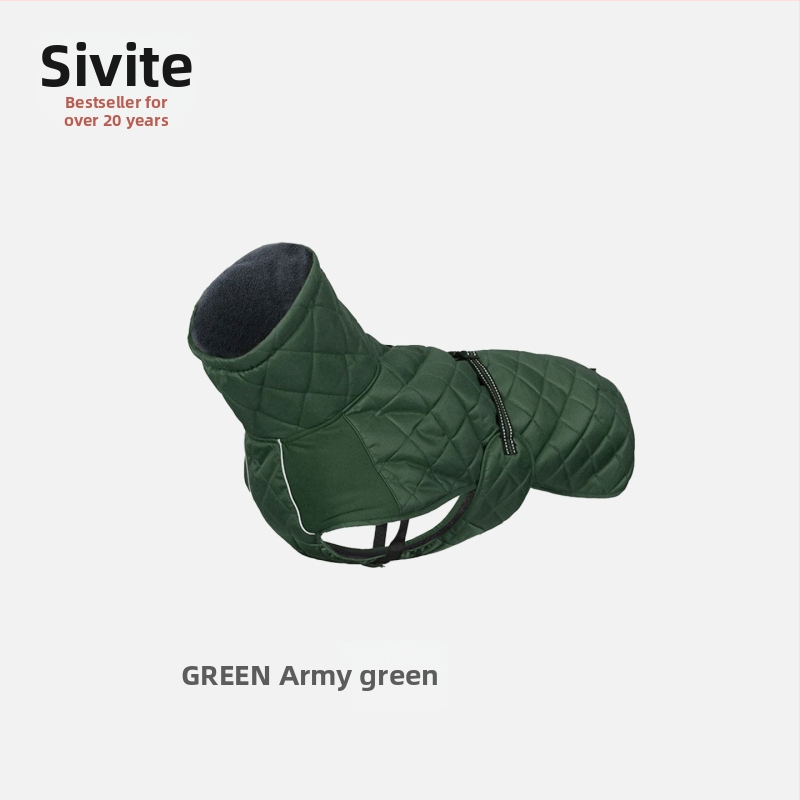 ASMPET Peach Skin kokvilnas suņu jaka – pildīta, rudens/ziemas silta, ārējām pārgājieniem, mājdzīvnieku apģērbs