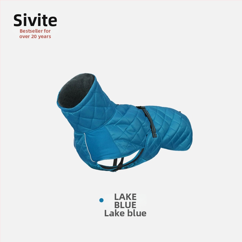 ASMPET Peach Skin kokvilnas suņu jaka – pildīta, rudens/ziemas silta, ārējām pārgājieniem, mājdzīvnieku apģērbs