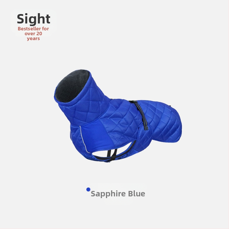 ASMPET Peach Skin kokvilnas suņu jaka – pildīta, rudens/ziemas silta, ārējām pārgājieniem, mājdzīvnieku apģērbs