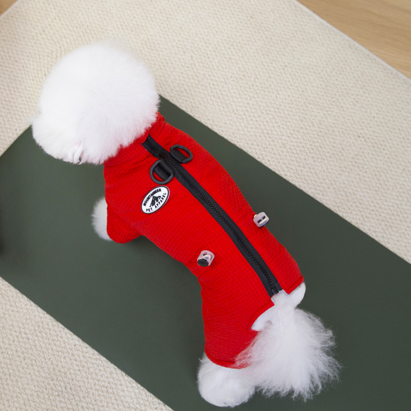 Maziem suņiem apģērbs — poliestera piepildīta jaka ar četrām kājām, universāls, M102601