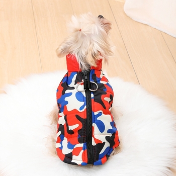 Γιλέκο σκύλων από πολυεστέρα, αδιάβροχο, ζεστό και παχύ, φθινοπωρινό-χειμερινό, casual στυλ
