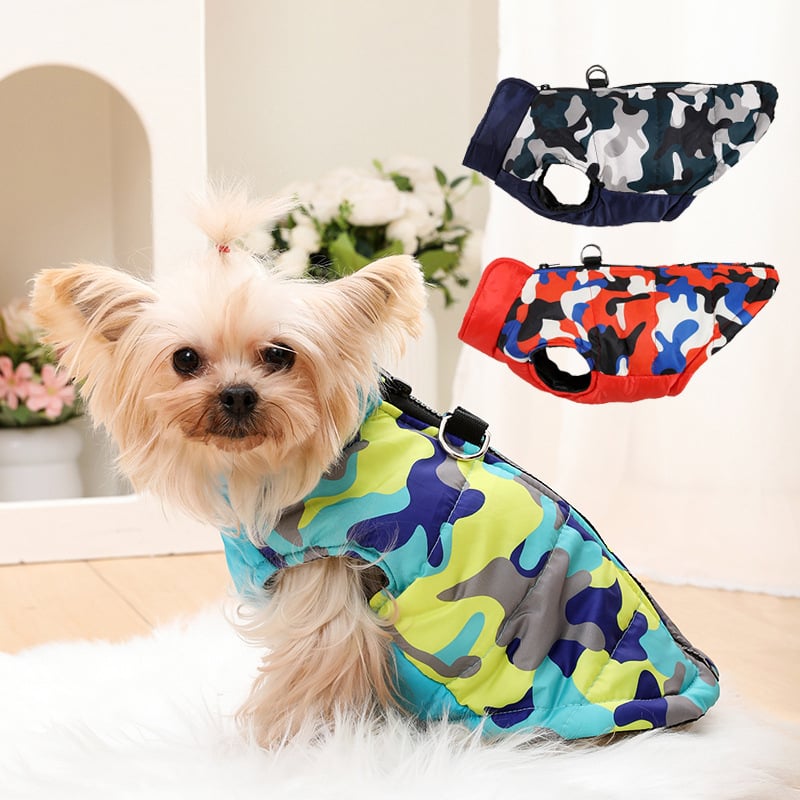 Suņa vestes no poliestera, ūdensnecaurlaidīga, silta un bieza, rudens–ziemas sezonai, ikdienas stils