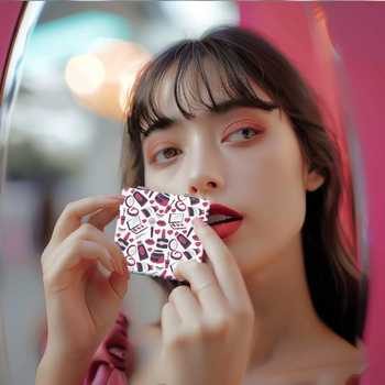 NND сгъваемо огледало за грим - преносимо, рамка PU/PS/PVC, леща PC стъкло, печат на лого, персонализируемо