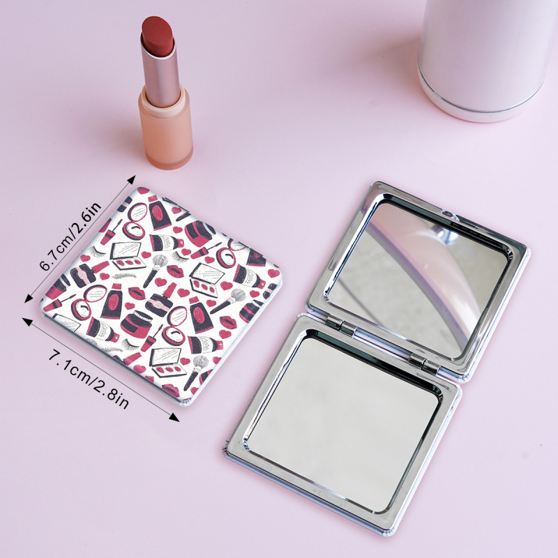 NND saliekamais grima spogulis - pārnēsājams, rāmis PU/PS/PVC, lēca PC stikls, logotipa drukāšana, pielāgojama