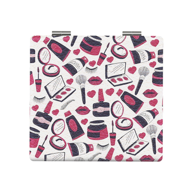 NND saliekamais grima spogulis - pārnēsājams, rāmis PU/PS/PVC, lēca PC stikls, logotipa drukāšana, pielāgojama