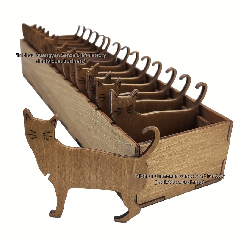 Koka dzīvnieku diegu rullīšu komplekts - Basswood, SZ000452, Yizidao, Amerikas stila dekoratīvs priekšmets