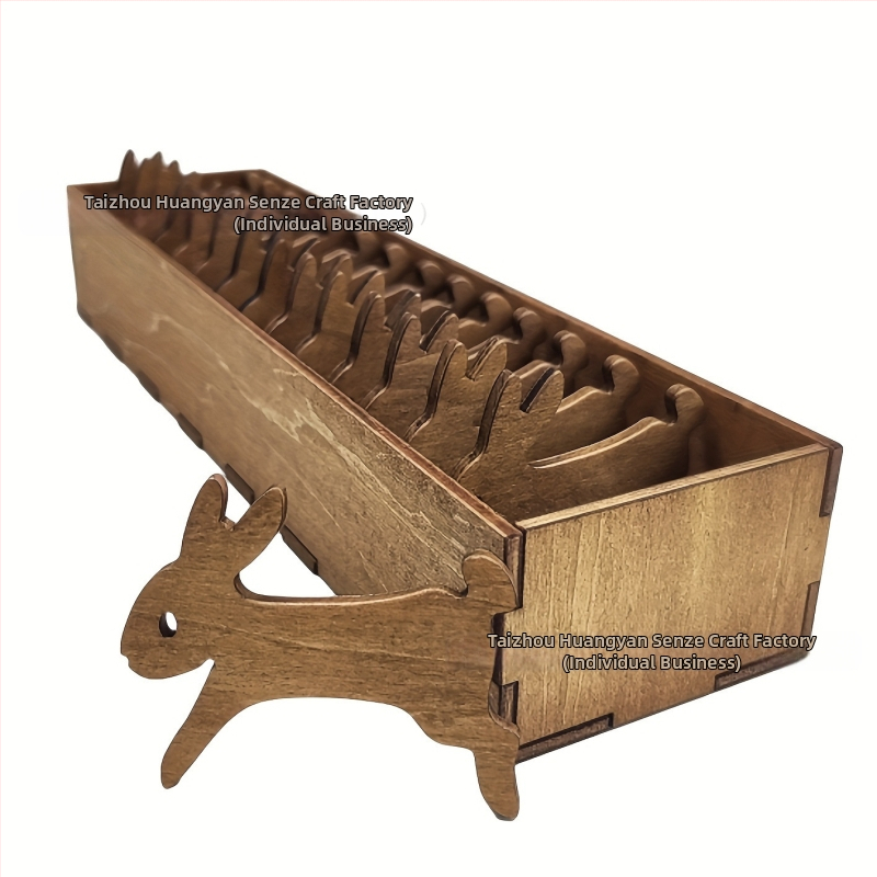 Koka dzīvnieku diegu rullīšu komplekts - Basswood, SZ000452, Yizidao, Amerikas stila dekoratīvs priekšmets