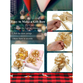 Fundă de ambalare a cadourilor cu șnur — set de 6 bucăți (Articol: sh41637373; Material: Altul; Brand: Altul; Stil: Altul; Sărbătoare: Crăciun)