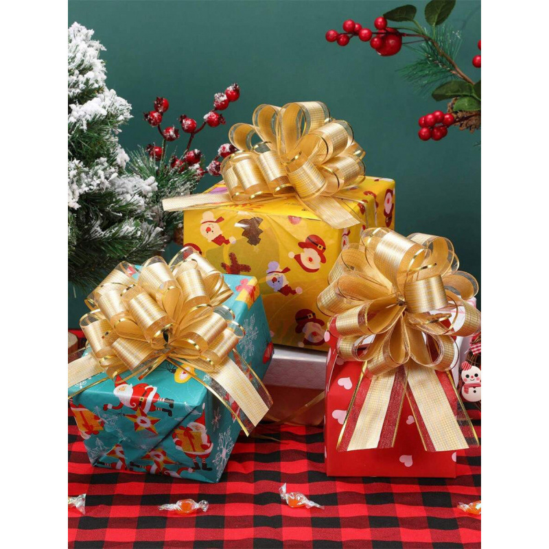 Fundă de ambalare a cadourilor cu șnur — set de 6 bucăți (Articol: sh41637373; Material: Altul; Brand: Altul; Stil: Altul; Sărbătoare: Crăciun)