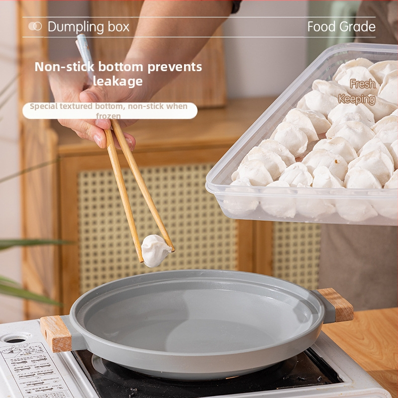 Кутия за замразяване на кнедли с капак – хранителна пластмаса, за съхранение на храна