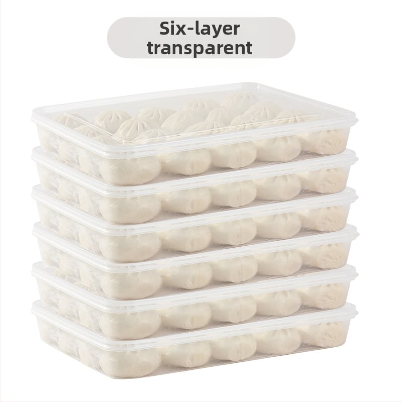 Knedļu saldēšanas kaste ar vāku – pārtikas kvalitātes plastmasa, uzglabāšanai