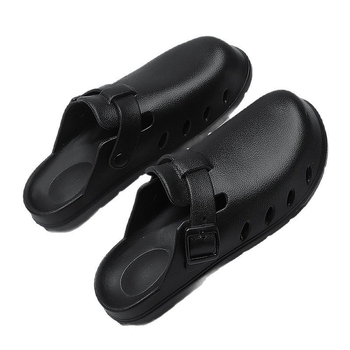 Férfi papucsok — zárt orr, nyitott sarok, casual EVA papucs; felső- és talp EVA; injekciós öntésű; 2025 tavasz