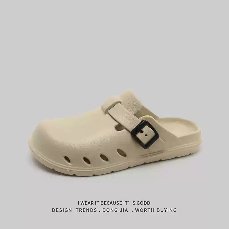 Férfi papucsok — zárt orr, nyitott sarok, casual EVA papucs; felső- és talp EVA; injekciós öntésű; 2025 tavasz