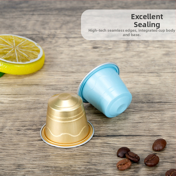 Ceșcuță capsulă de aluminiu pentru cafea, de înaltă calitate, stil simplu, material: folie de aluminiu