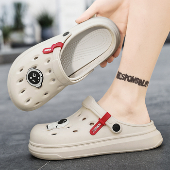 Ανδρικά και γυναικεία σανδάλια παραλίας με παχιά EVA σόλα, κλείσιμο με αγκράφα, στρογγυλή μύτη, διαπνέοντα και αντιολισθητικά για οδήγηση και υπαίθριες δραστηριότητες