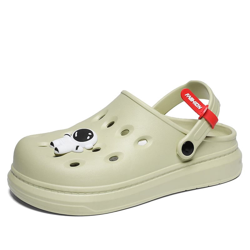 Uniszex strandpapucs vastag EVA talppal, csatos záródás, kerek orr, légáteresztő, csúszásmentes, vezetéshez és szabadtéri tevékenységekhez