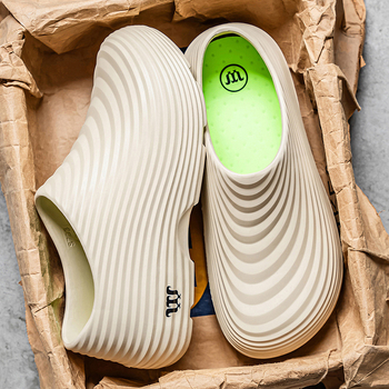 Παπούτσια σεφ, EVA επάνω μέρος και σόλα, στρογγυλή μύτη, μεσαίο ύψος φτέρνας 3-5 εκ, βαμβακερή επένδυση