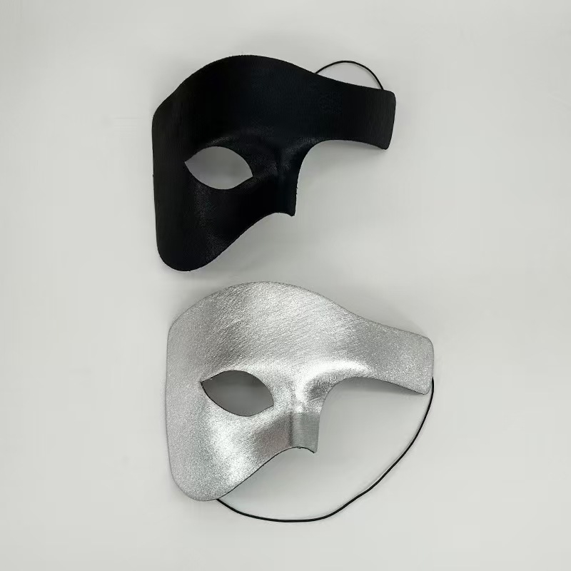 PVC sejas maska karnevālam, Venēcijas iedvesma, pusražota amatniecība, apģērba aksesuārs, grimēšanas rekvizīts