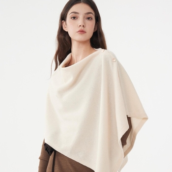 Kashmira šalle ar asimetrisku sprādziņu, trijstūra adīts dizains biroja stilam