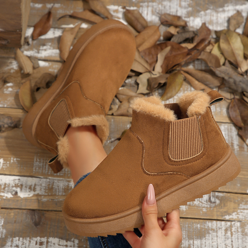 Moterų sniego bateliai – šilta, lengvai užsivelkiami, vidutinio/trumpo aukščio, apvali nosis, stora pada 2,5 cm, viršus iš dirbtinės PU, vidus iš dirbtinės kailio