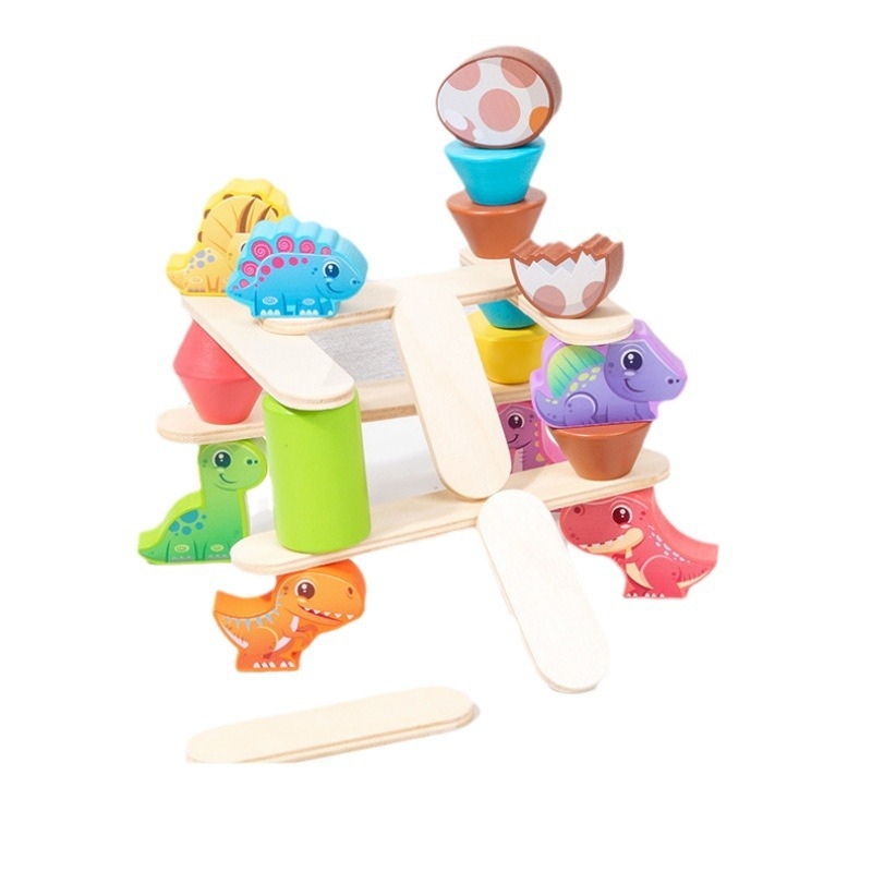 Ξύλινα μπλοκ για νήπια – ζώα ισορροπίας, εκπαιδευτικό γνωστικό παιχνίδι (Υλικό: ξύλο; Ηλικία: 0–3 ετών; Προέλευση: Zhejiang; Τεμάχια: 0–38)