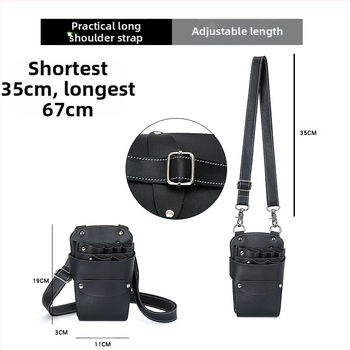 Geantă pentru foarfeci de coafură – curea crossbody, trusă de unelte de frizerie cu 7 compartimente pentru foarfeci