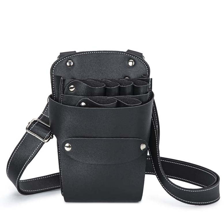 Geantă pentru foarfeci de coafură – curea crossbody, trusă de unelte de frizerie cu 7 compartimente pentru foarfeci