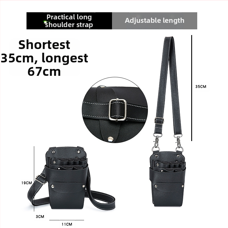 Taška na nožnice pre kaderníkov – cez rameno, sada nástrojov na účesy s 7 priehradkami na nožnice