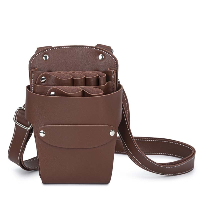 Geantă pentru foarfeci de coafură – curea crossbody, trusă de unelte de frizerie cu 7 compartimente pentru foarfeci