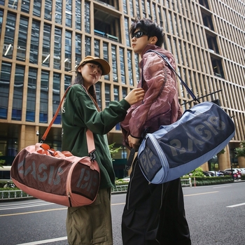 Nylon plecu soma ceļošanai, 20–35L tilpums, elpojoša, ūdensizturīga, sausās un slapjās atdalīšana