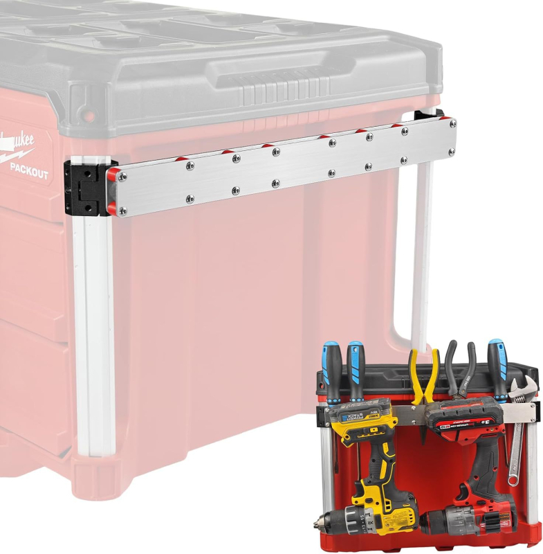 Packout įrankių dėžutės priedai: Roll Ruler Tool Stand laikiklis, šoninis įrankio bitas, raktas (YJQ-250822)