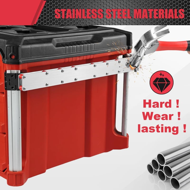 Packout įrankių dėžutės priedai: Roll Ruler Tool Stand laikiklis, šoninis įrankio bitas, raktas (YJQ-250822)