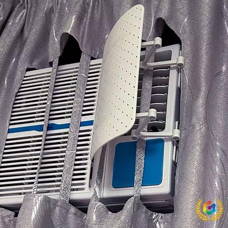 Πλαστικός πλαϊνός ανεμοφράκτης για κλιματιστικό παραθύρου, προστασία από άμεση ροή αέρα, κάλυμμα καθοδήγησης ροής αέρα για οικιακό κλιματιστικό παραθύρου