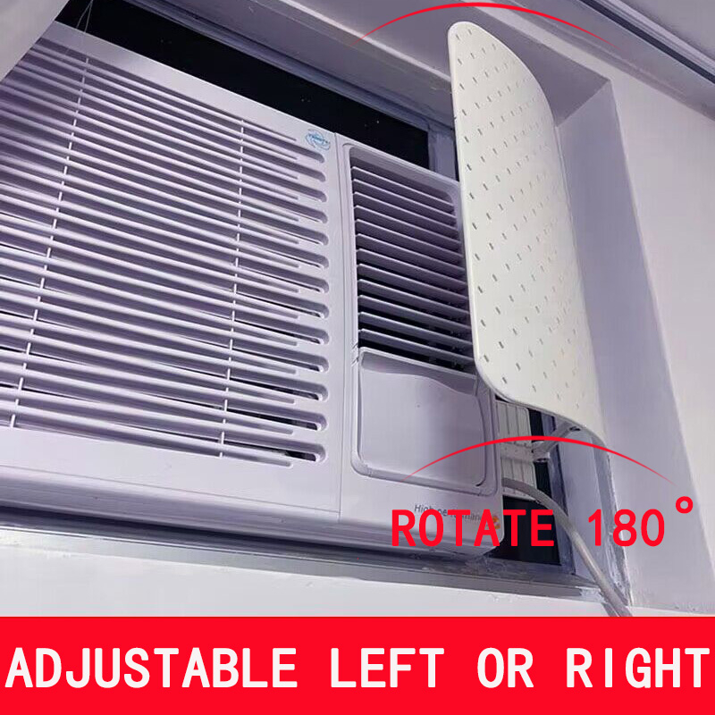 Πλαστικός πλαϊνός ανεμοφράκτης για κλιματιστικό παραθύρου, προστασία από άμεση ροή αέρα, κάλυμμα καθοδήγησης ροής αέρα για οικιακό κλιματιστικό παραθύρου