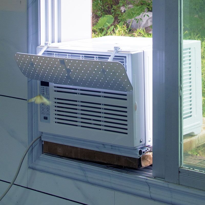 Πλαστικός πλαϊνός ανεμοφράκτης για κλιματιστικό παραθύρου, προστασία από άμεση ροή αέρα, κάλυμμα καθοδήγησης ροής αέρα για οικιακό κλιματιστικό παραθύρου