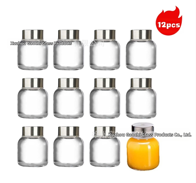 Szódalime üvegből készült gyümölcslé palackok, lezárható italos palackok, 6 vagy 12 darabos csomag, kapacitások 90ml/150ml/280ml