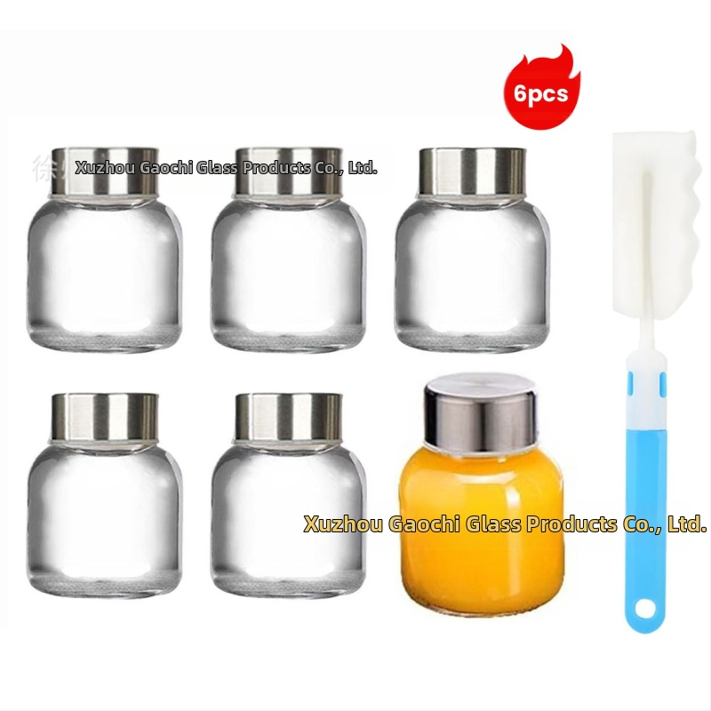 Szódalime üvegből készült gyümölcslé palackok, lezárható italos palackok, 6 vagy 12 darabos csomag, kapacitások 90ml/150ml/280ml