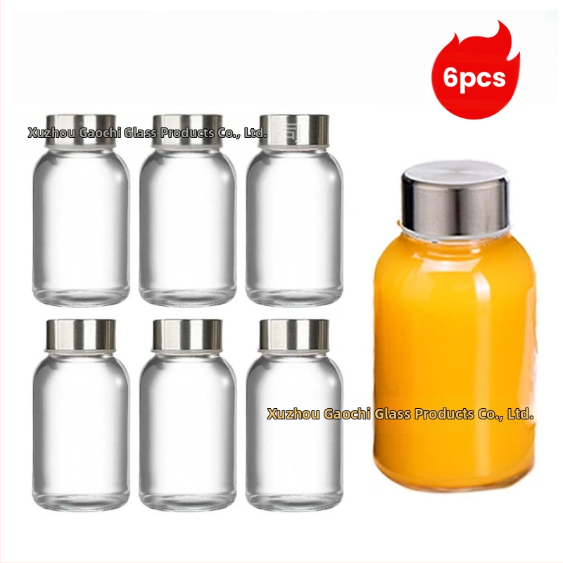 Szódalime üvegből készült gyümölcslé palackok, lezárható italos palackok, 6 vagy 12 darabos csomag, kapacitások 90ml/150ml/280ml