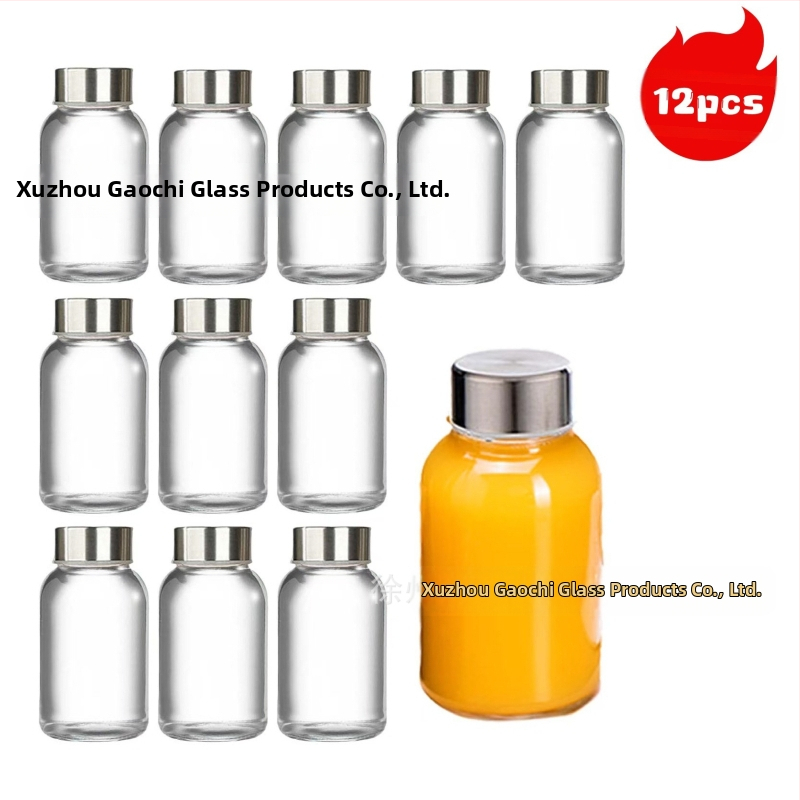 Szódalime üvegből készült gyümölcslé palackok, lezárható italos palackok, 6 vagy 12 darabos csomag, kapacitások 90ml/150ml/280ml