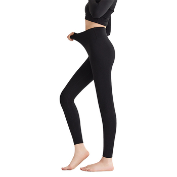 Dámske vlnené termálne nohavice s vysokým pásom, antibakteriálne, zdvihnutie zadku, vykurovanie, podpora brucha