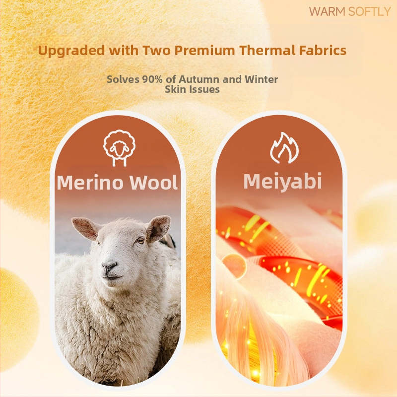 Dámske vlnené termálne nohavice s vysokým pásom, antibakteriálne, zdvihnutie zadku, vykurovanie, podpora brucha