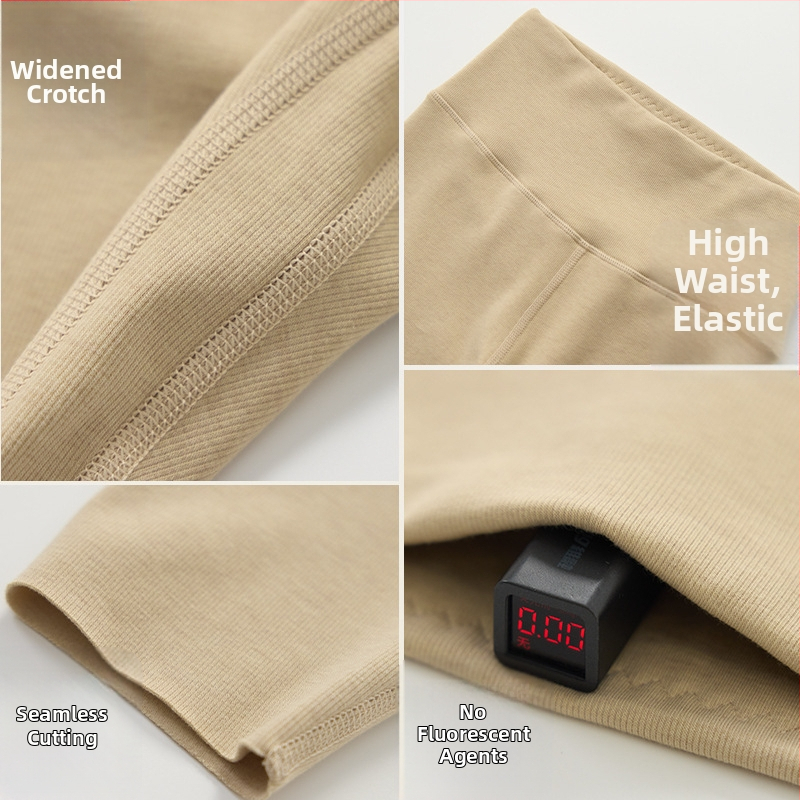 Dámske vlnené termálne nohavice s vysokým pásom, antibakteriálne, zdvihnutie zadku, vykurovanie, podpora brucha