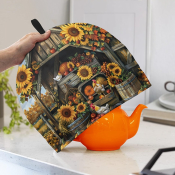 Teáskanna takaró — poliészter vászon, egyedi stílus, FORUDESIGN, cikkszám CZA49