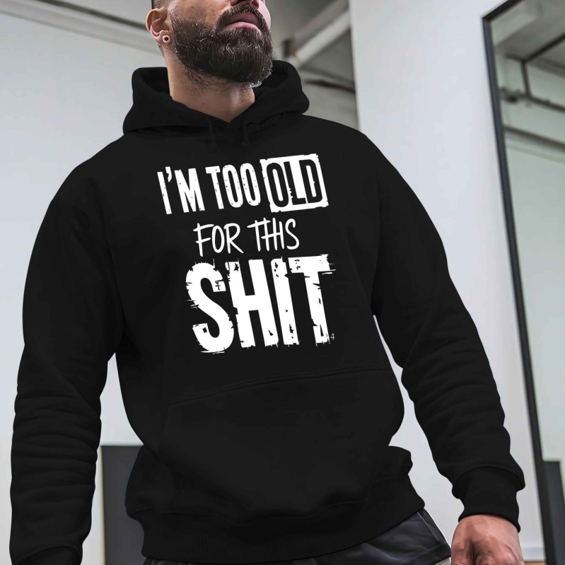 Φούτερ με κουκούλα σε κορεατικό στυλ, εκτύπωση με σύνθημα, μακριές μανίκια, χαλαρή γραμμή, πολυεστερικό ύφασμα