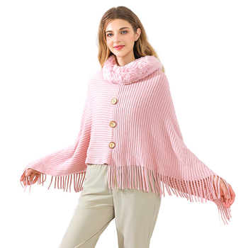 Sievietēm termālais adīts šalle, akrils/mākslīgā vilna, Warp adīšana, Tie-Dye apdare, Ziemas–Pavasara–Rudens