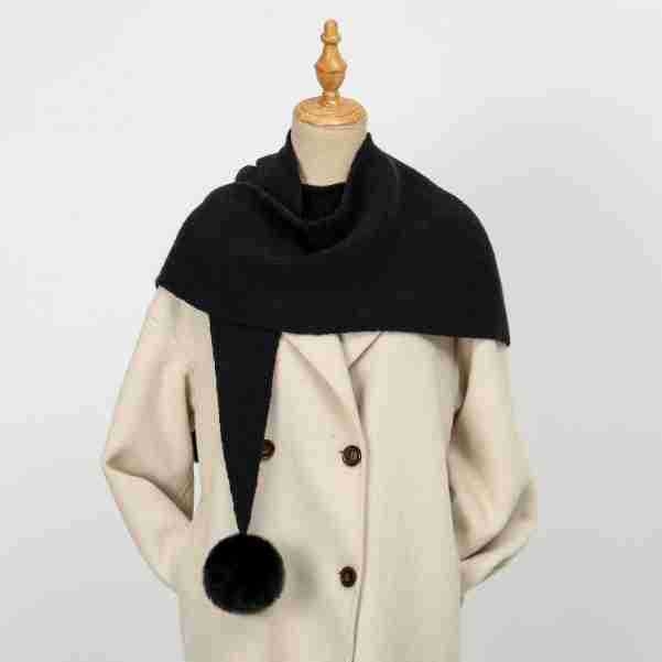 Sieviešu plecu šāls - poliesters, warp-knit adījums, silts un vējam izturīgs, rudens–ziemas stilā, Korejas stils